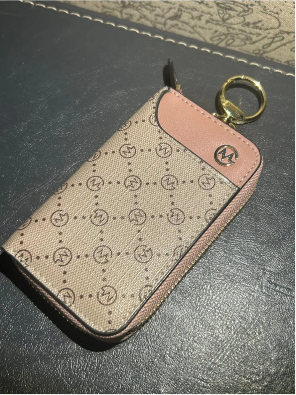 Women's Unbranded Key Holder Case One Size Beige and Pink